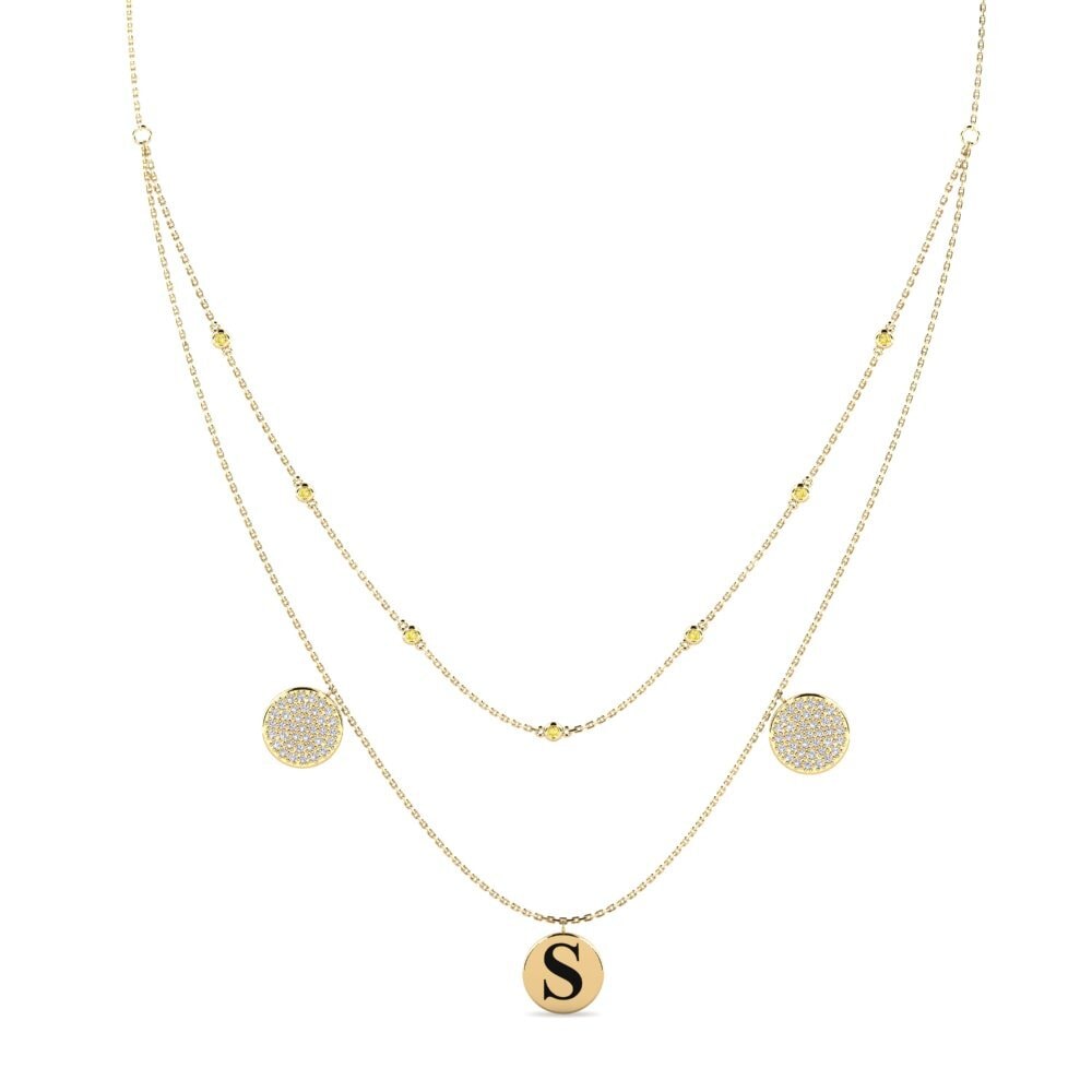 Yellow Sapphire Women's Necklace Seille