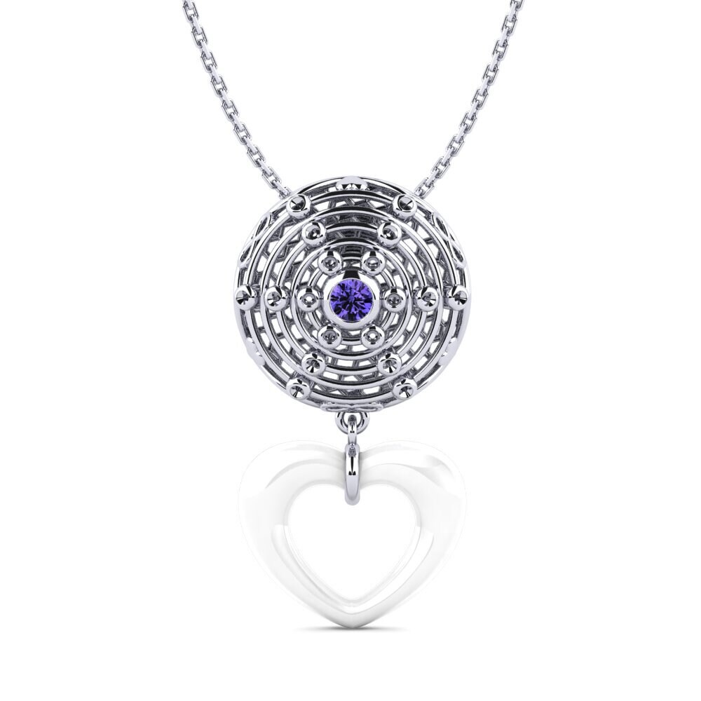950 Platinum Tanzanite Women's Pendant Selph