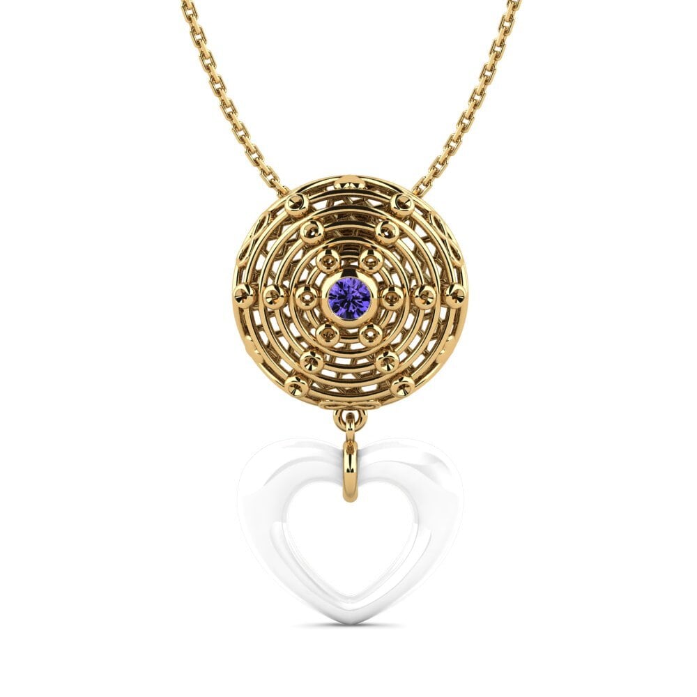 14ct Yellow Gold Tanzanite Women's Pendant Selph