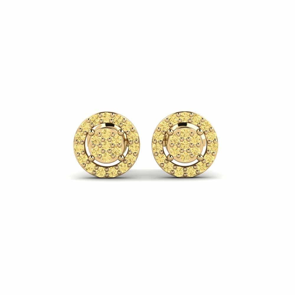 Diamante Giallo Orecchino da donna Selyo