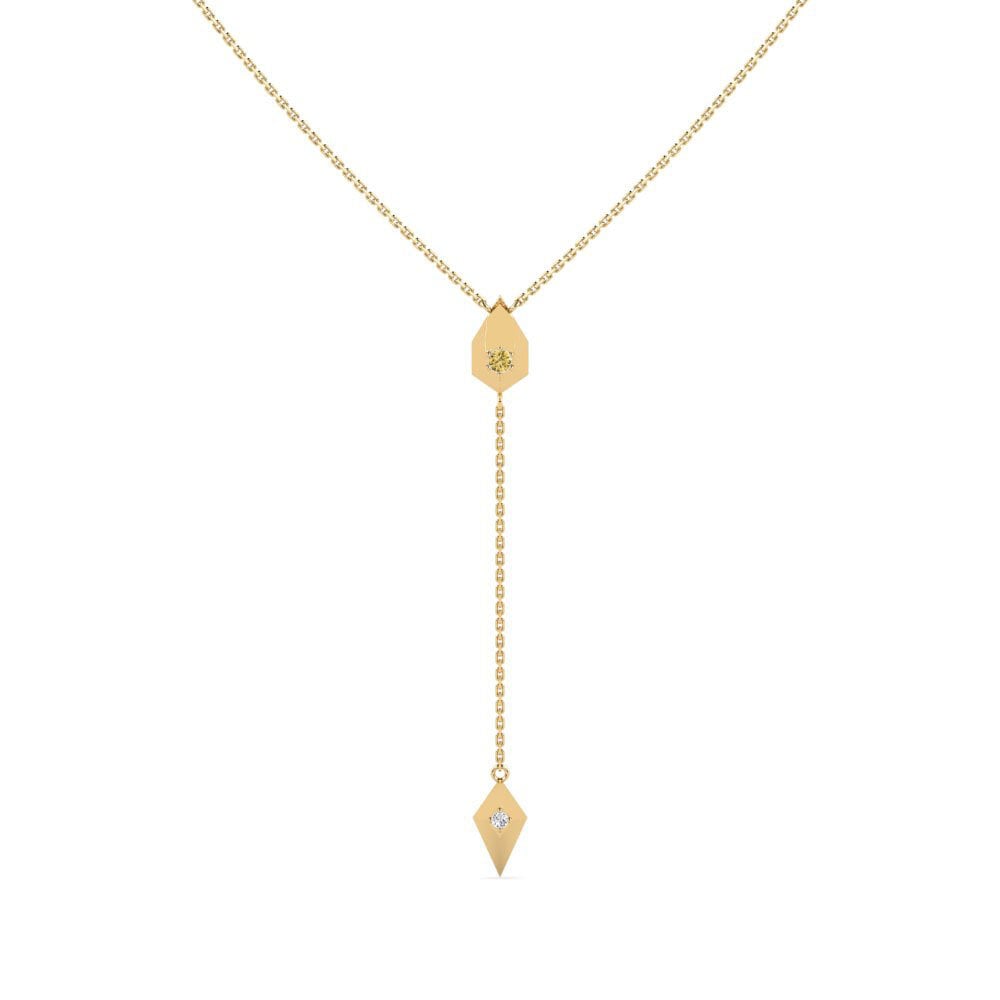 Diamante Giallo Collana da donna Semliki