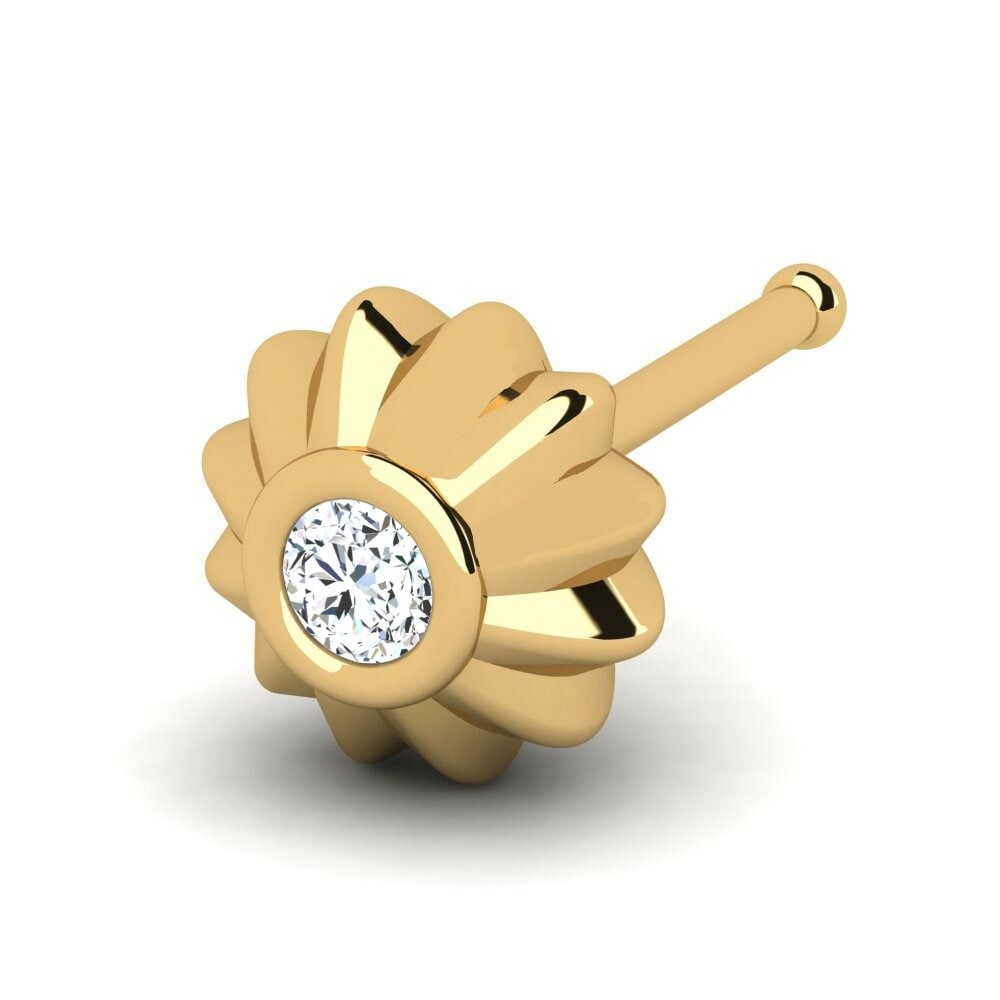 14K Geel Goud Neus Pin Sempre