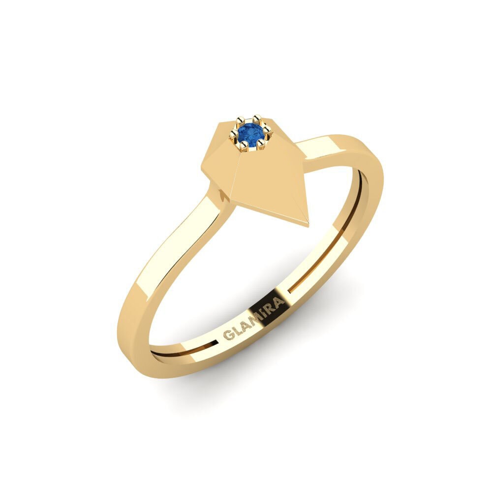 Dark Blue Zirconia Ring Semuanya