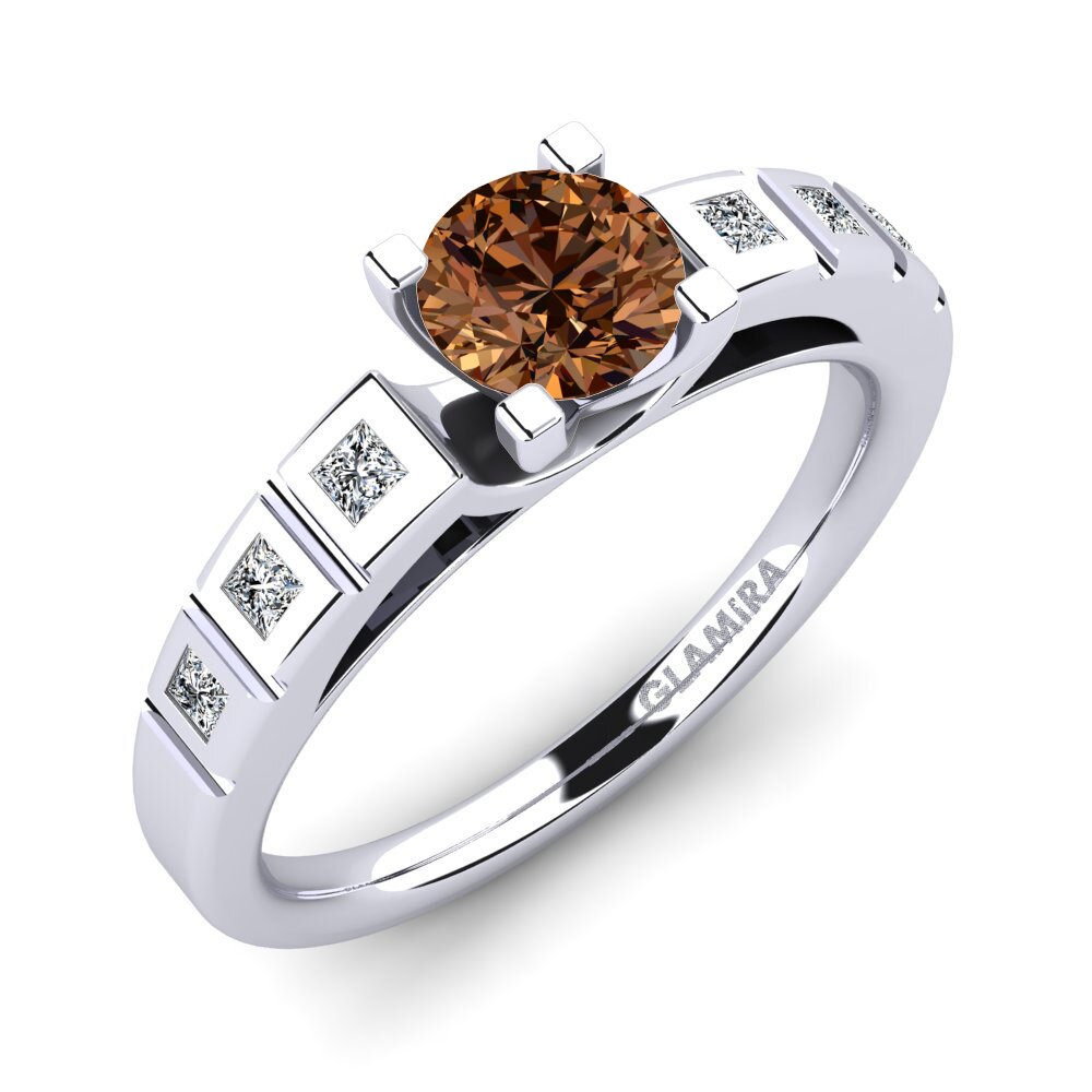 Brown Diamond Engagement Ring Sensonia