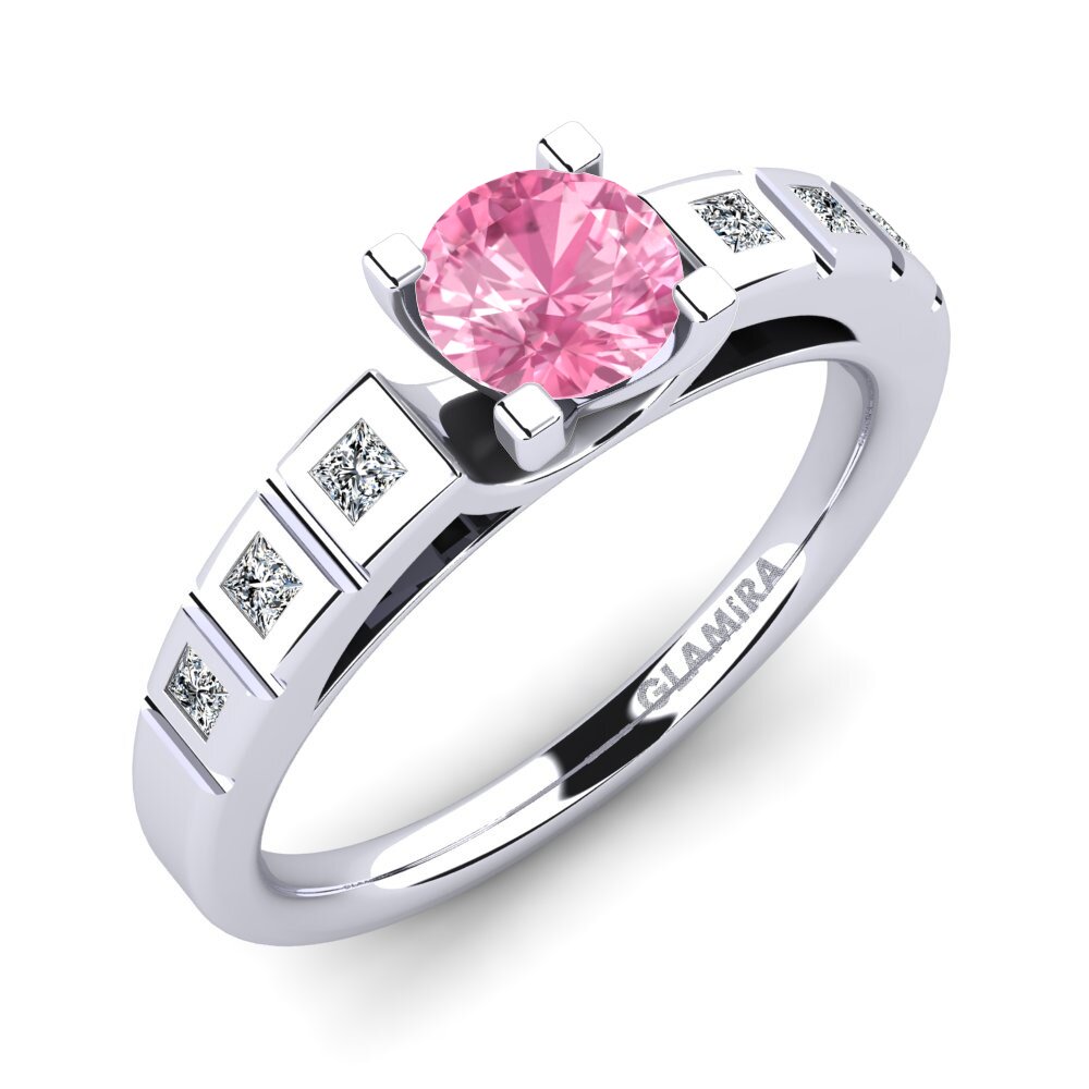 Pink Sapphire Engagement Ring Sensonia