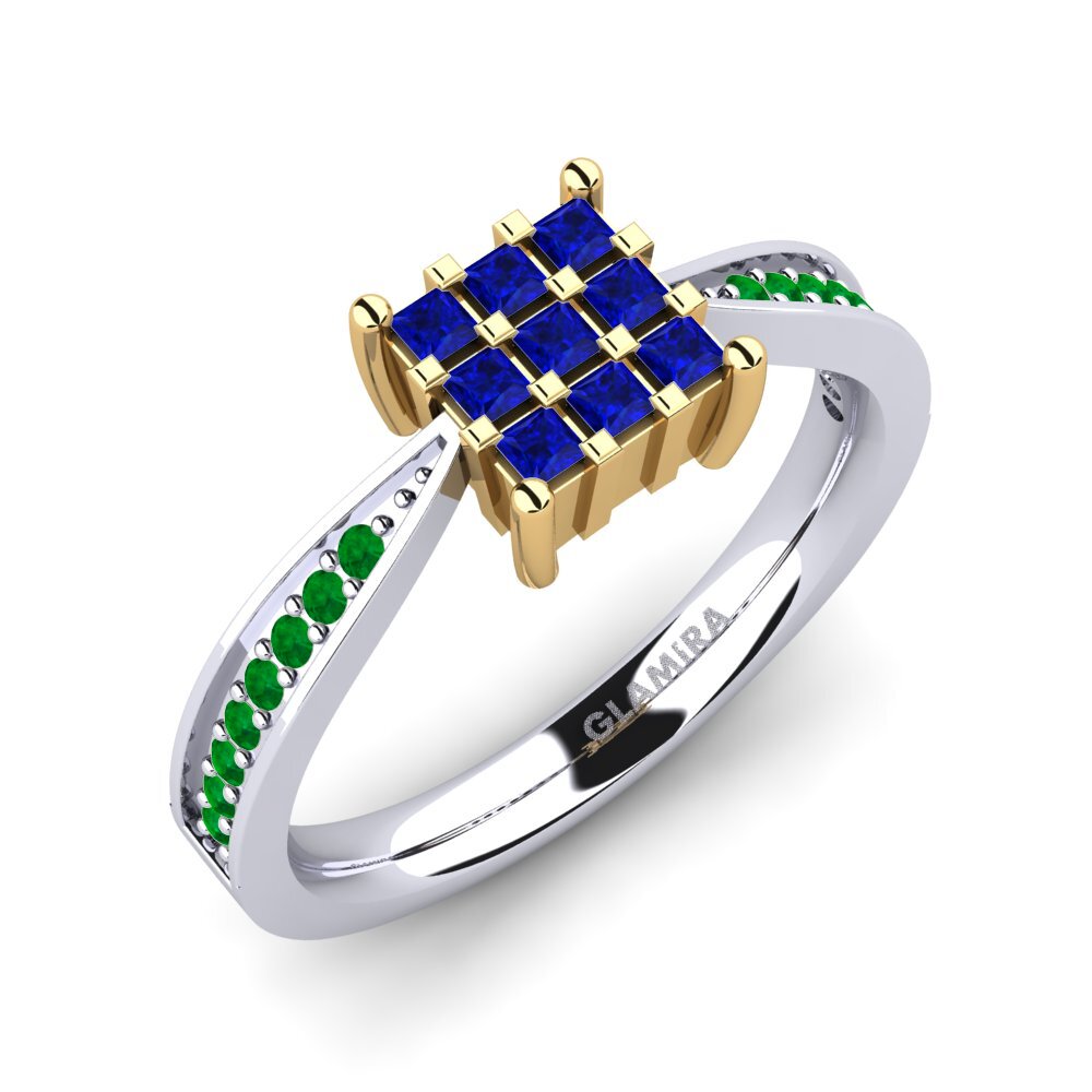 14ct White & Yellow Gold Engagement Ring Serilda