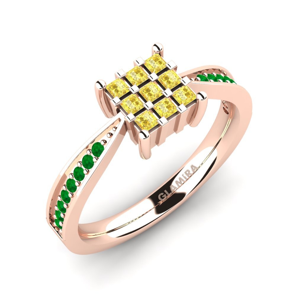 14ct Rose Gold Engagement Ring Serilda