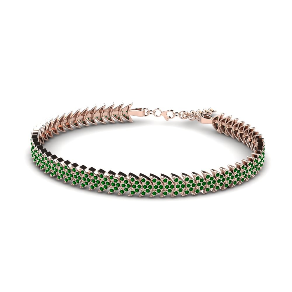 Green Zirconia Women's Bracelet Serperior