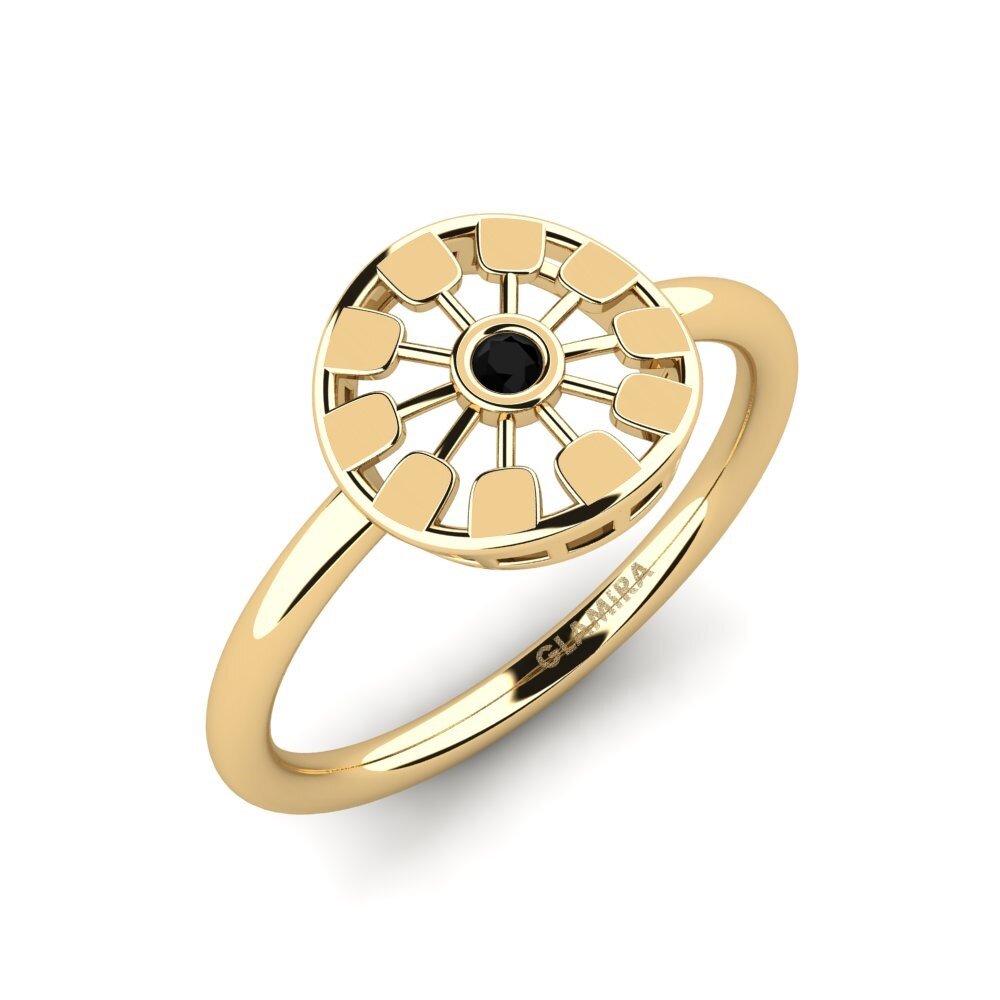 Black Sapphire Engagement Ring Serwinto