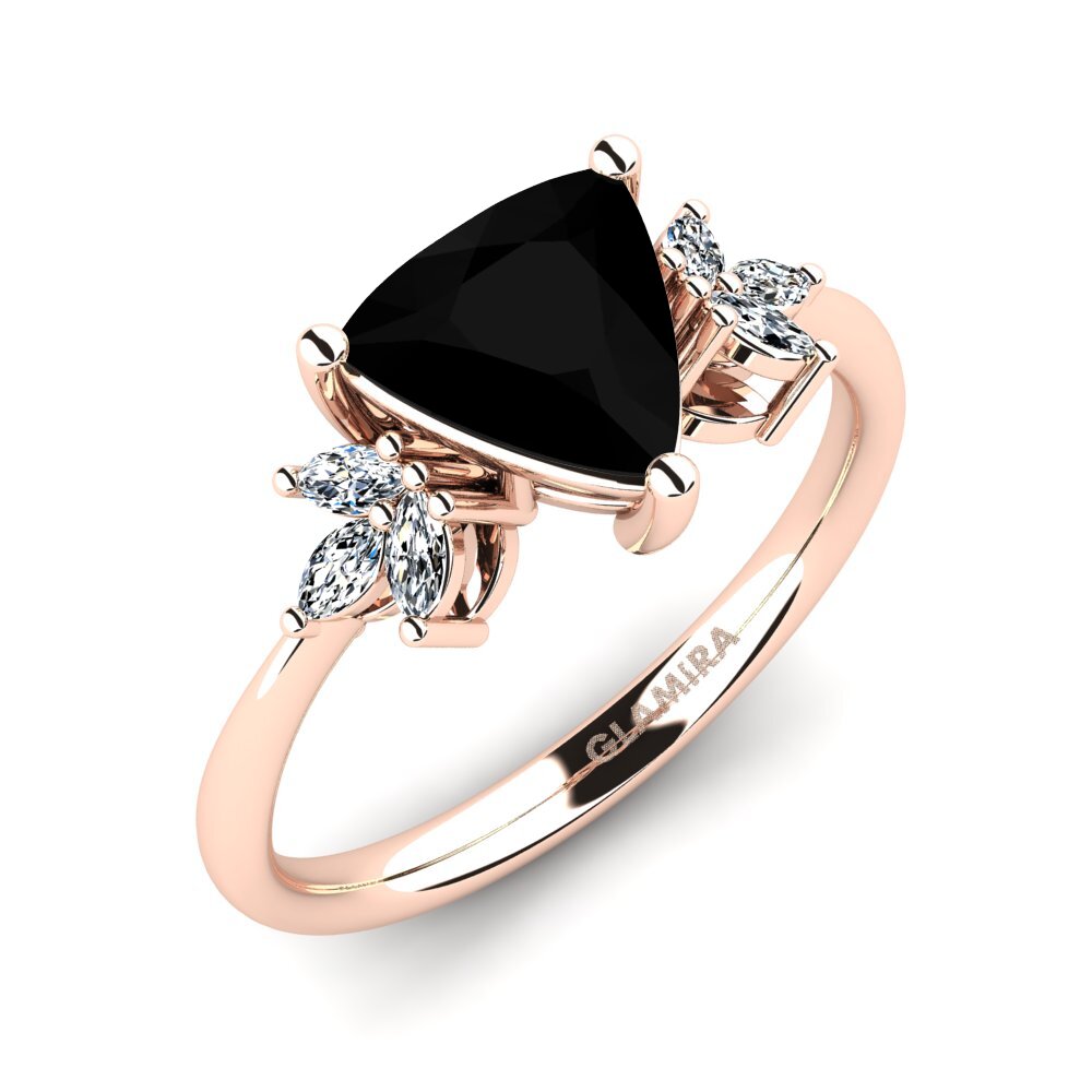 Black Onyx Engagement Ring Sestea
