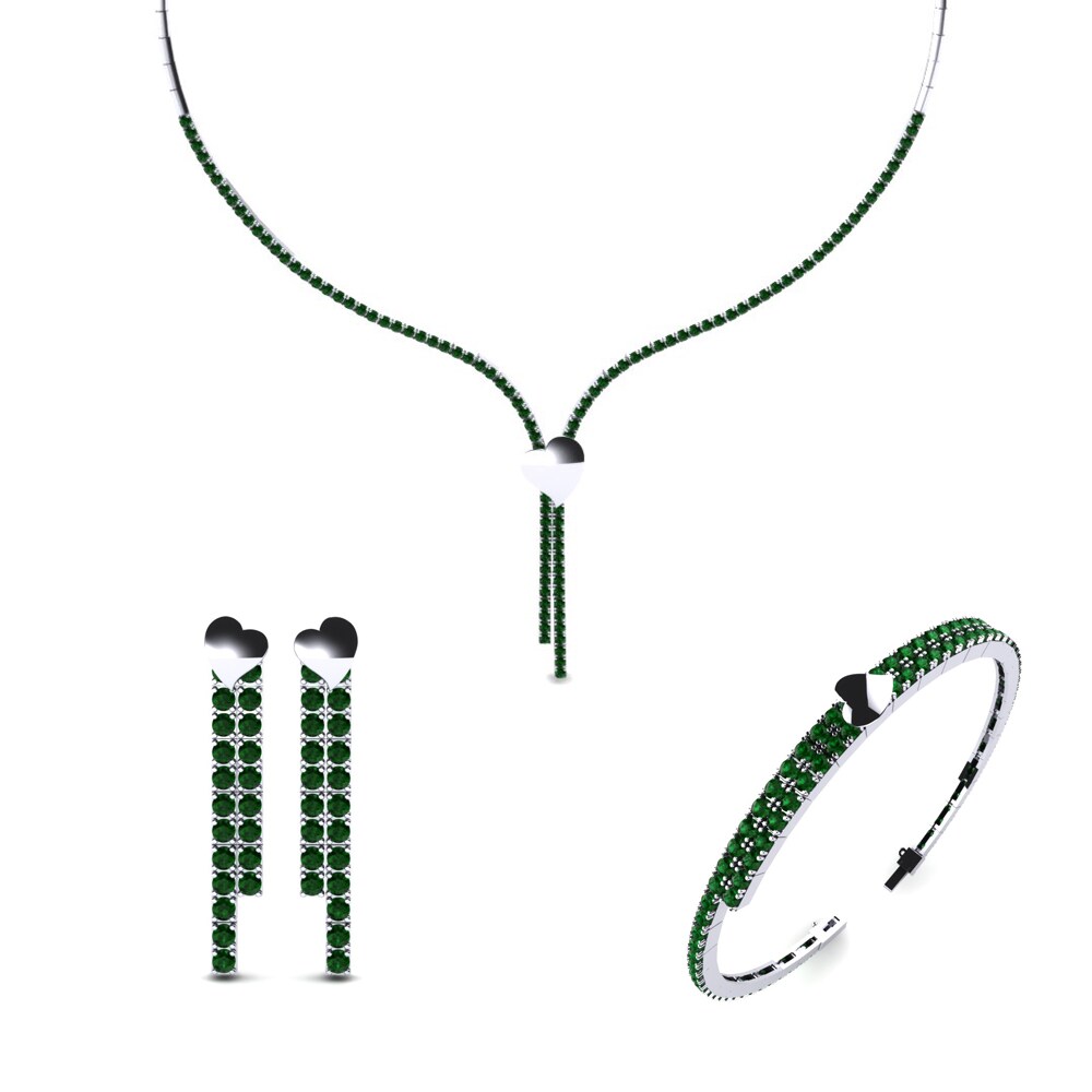 Swarovski Green Jewellery set Werra