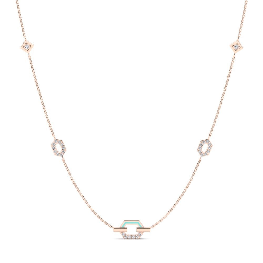 14ct Rose Gold Women's Necklace Shadbush