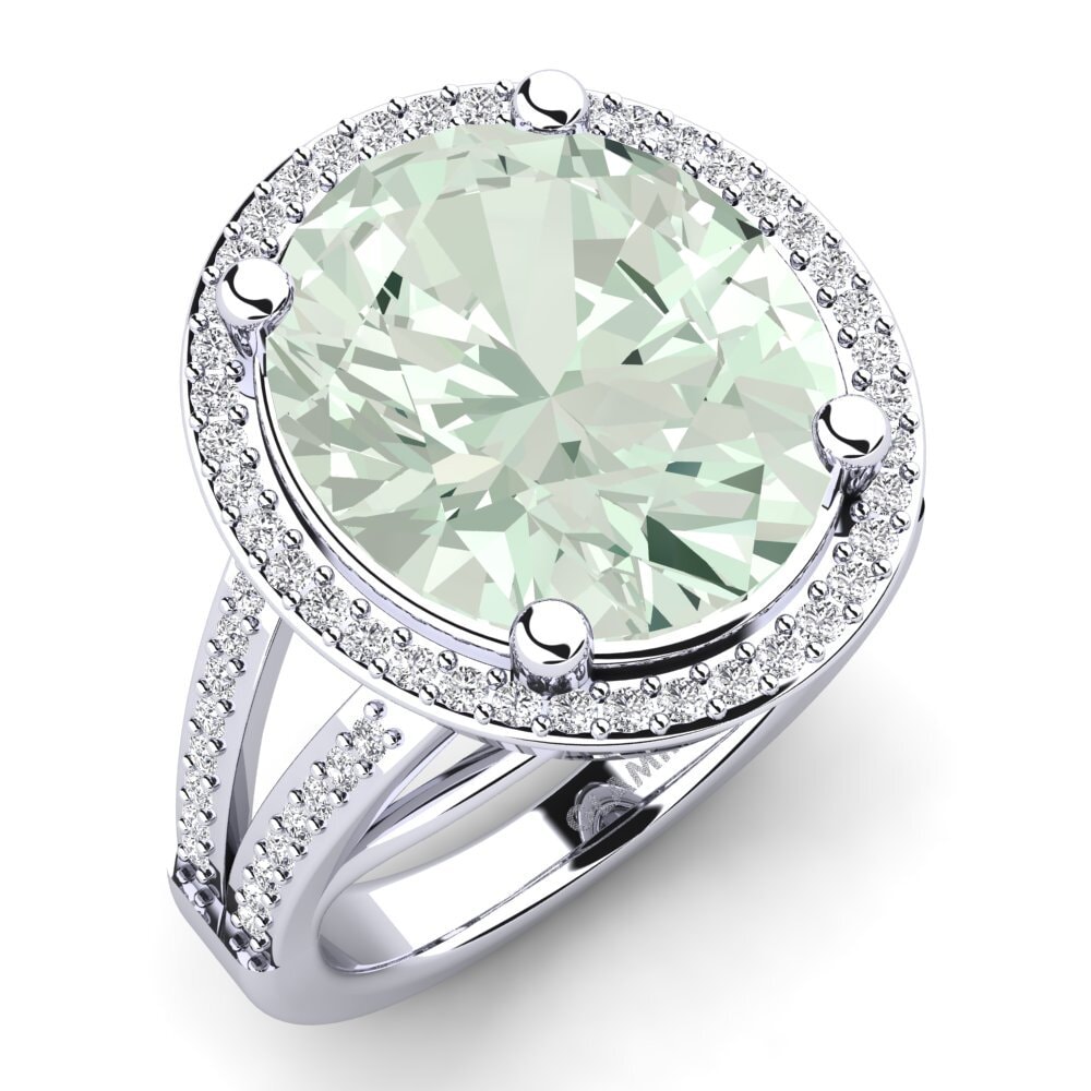 Green Amethyst Ring Shadia