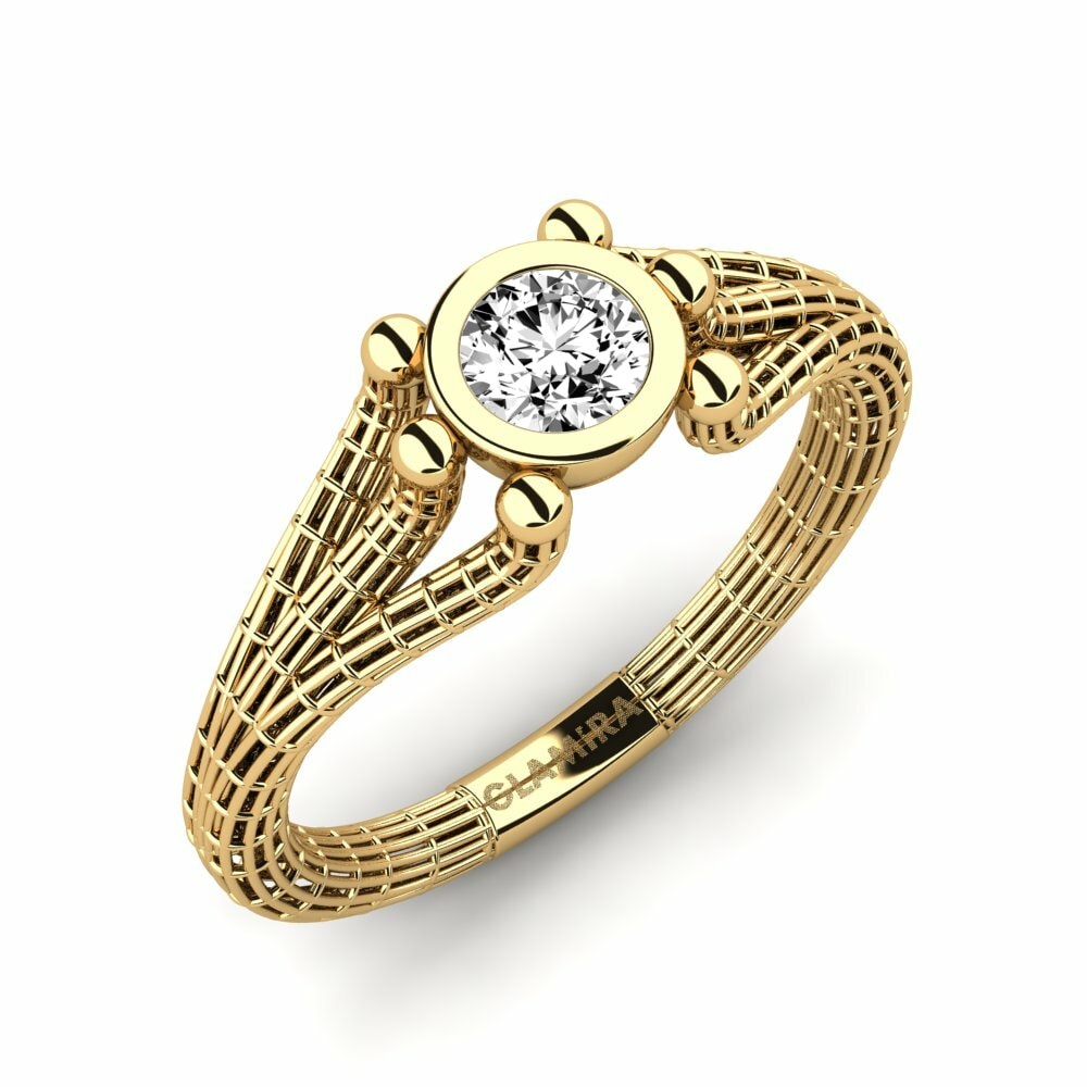Moissanita Anillo de compromiso Shae