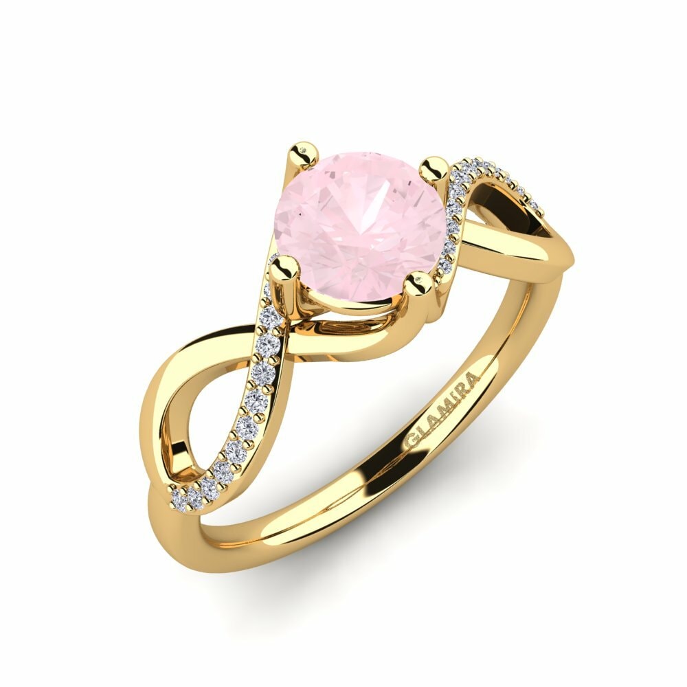 Rose Quartz Engagement Ring Shaelin