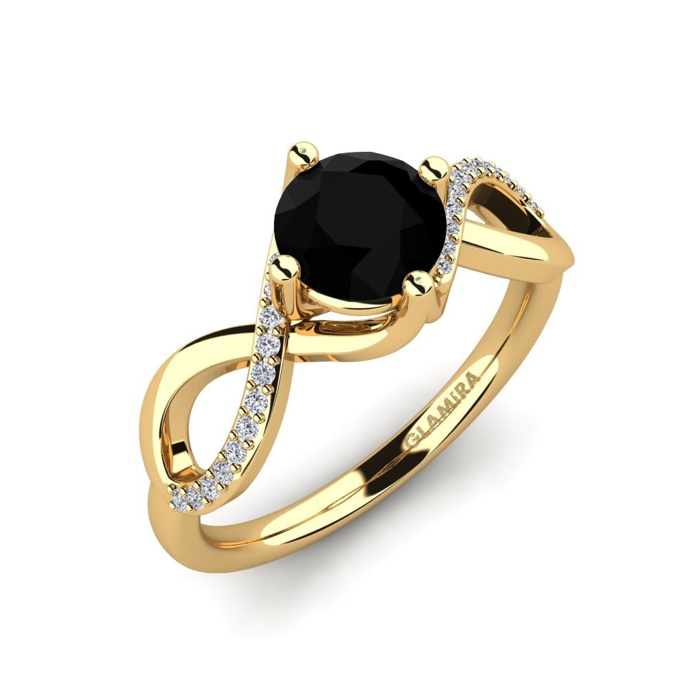 Black Onyx Engagement Ring Shaelin
