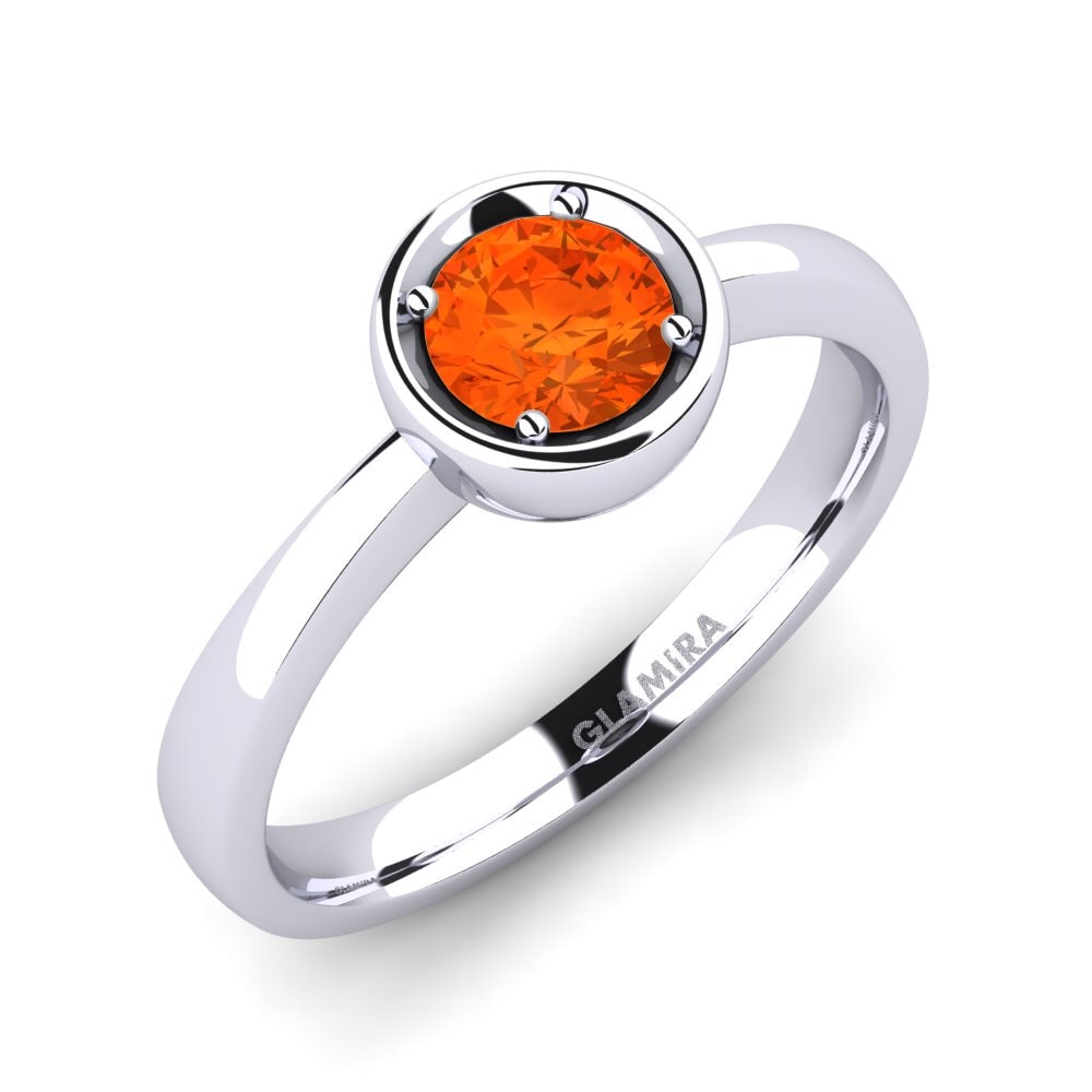 Fire Opal Engagement Ring Shamina 0.5 crt