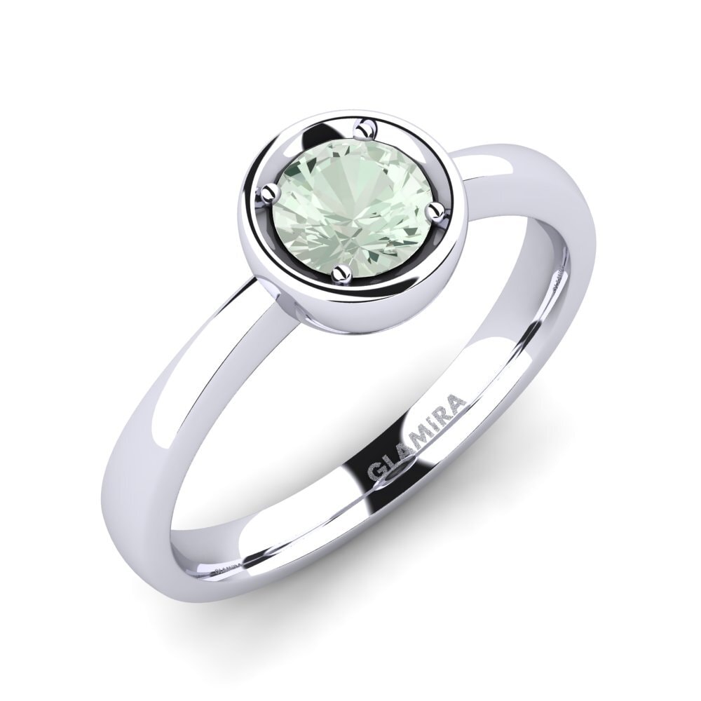 Green Amethyst Engagement Ring Shamina 0.5 crt