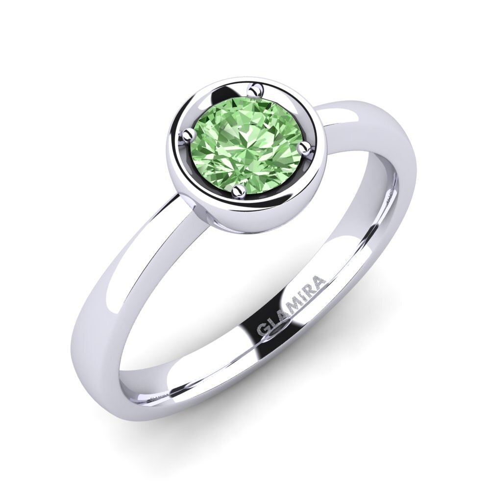 Green Diamond Engagement Ring Shamina 0.5 crt