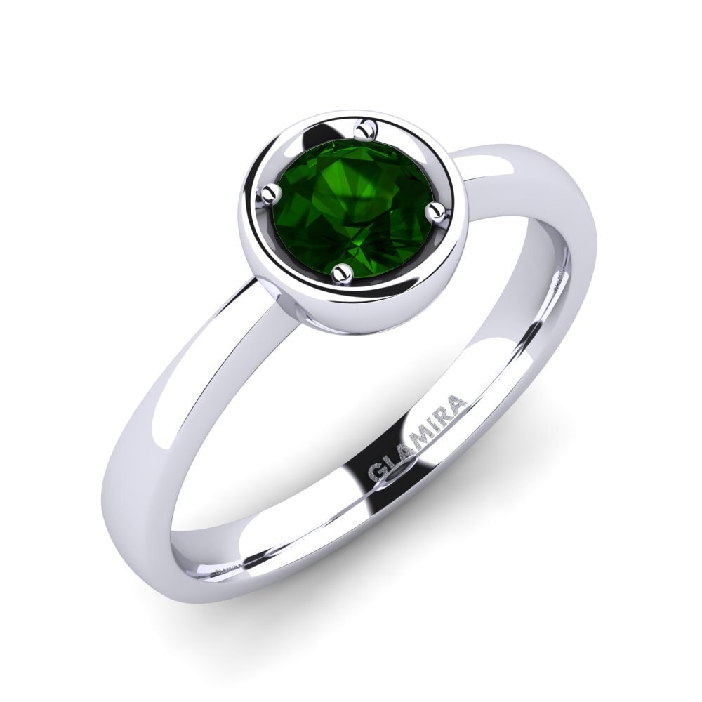 Green Tourmaline Engagement Ring Shamina 0.5 crt