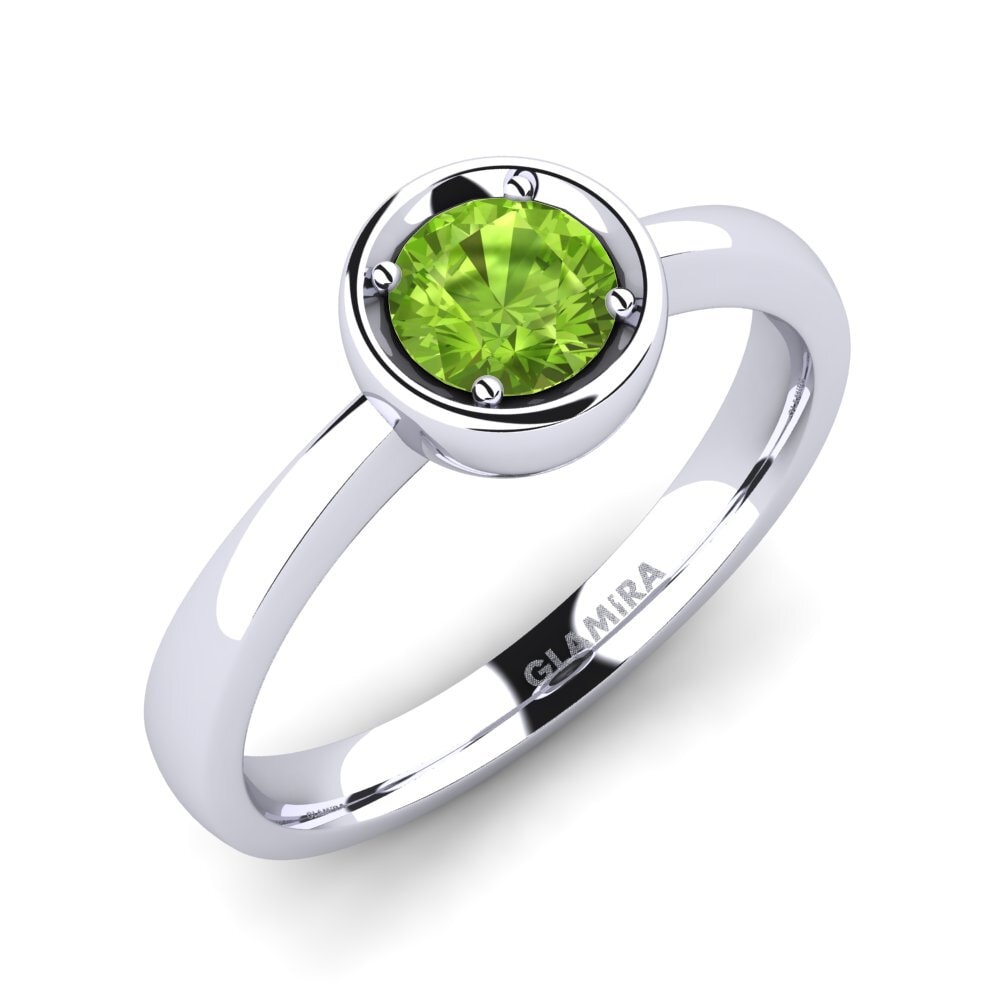 Peridoto Anillo de compromiso Shamina 0.5 crt