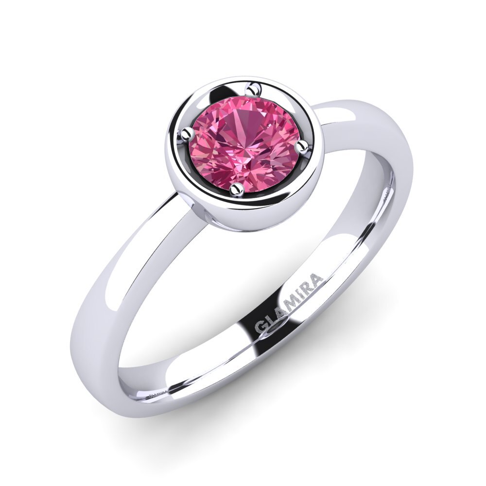 Turmalina rosa Anillo de compromiso Shamina 0.5 crt