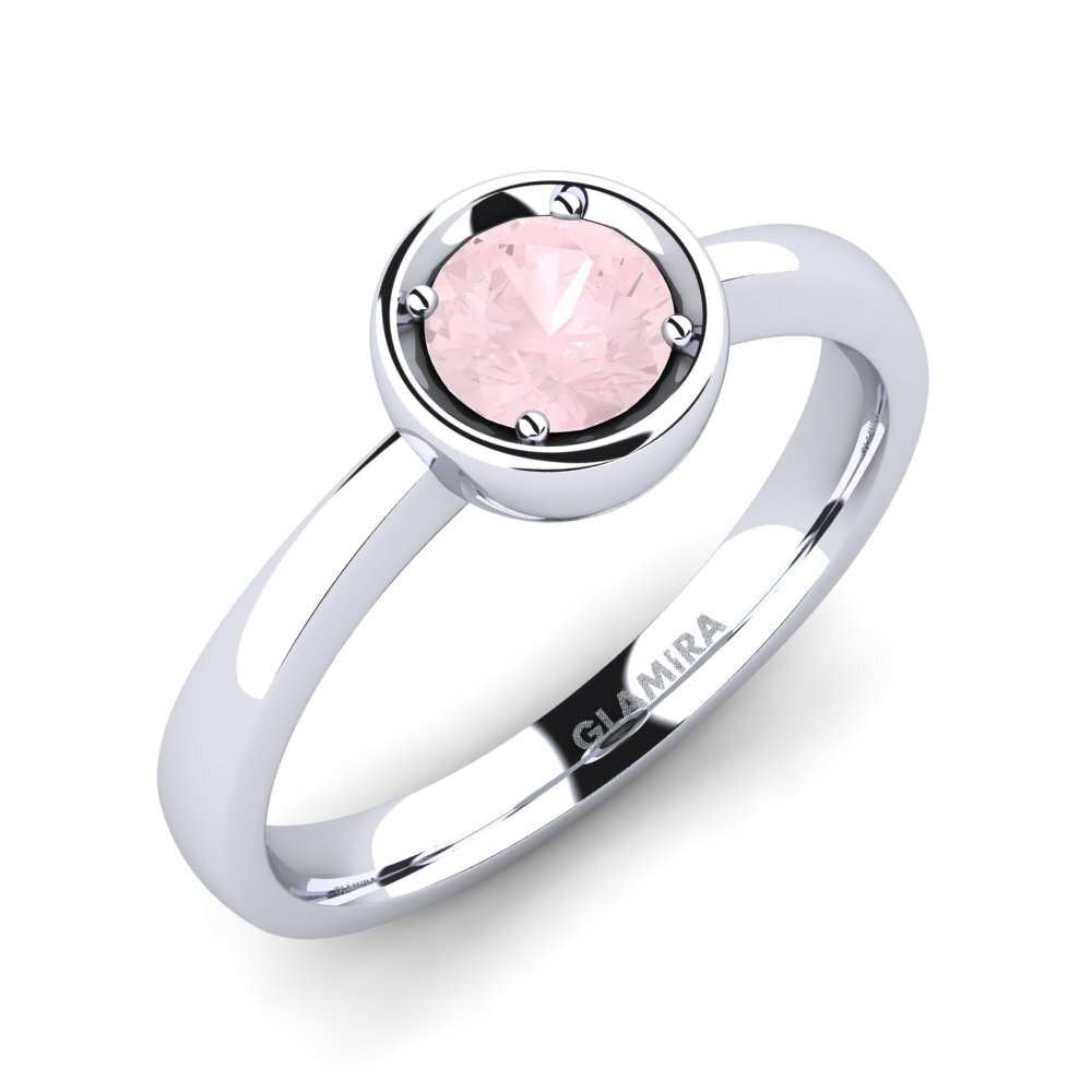 Cuarzo rosa Anillo de compromiso Shamina 0.5 crt