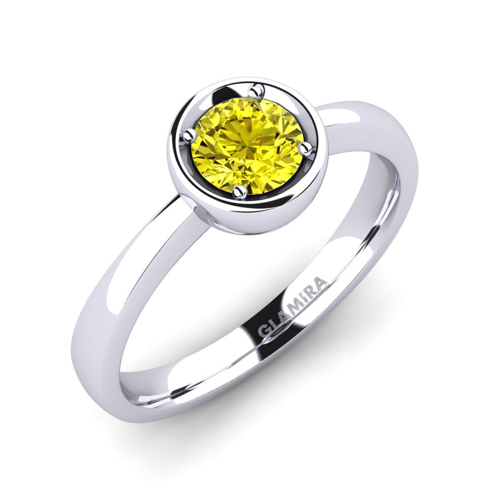Yellow Diamond Engagement Ring Shamina 0.5 crt