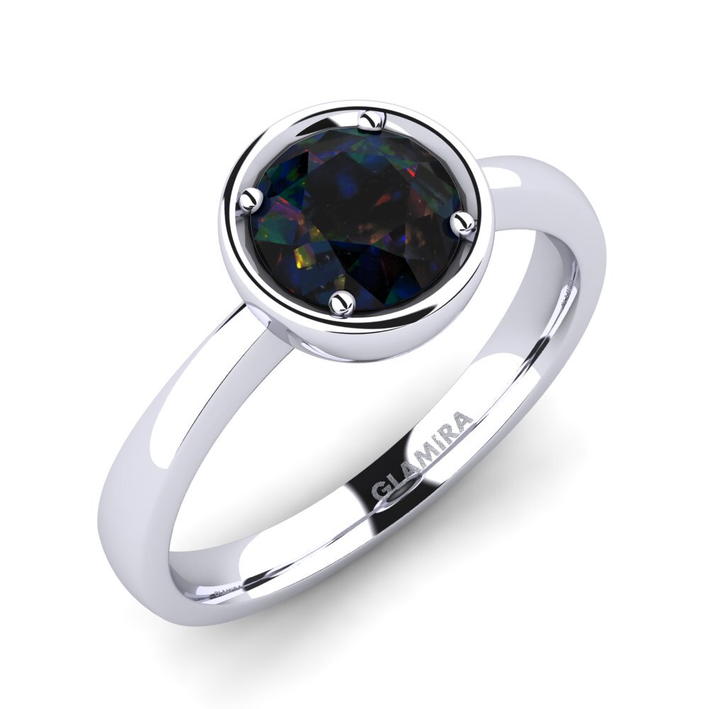 Black Opal Engagement Ring Shamina 1.0 crt