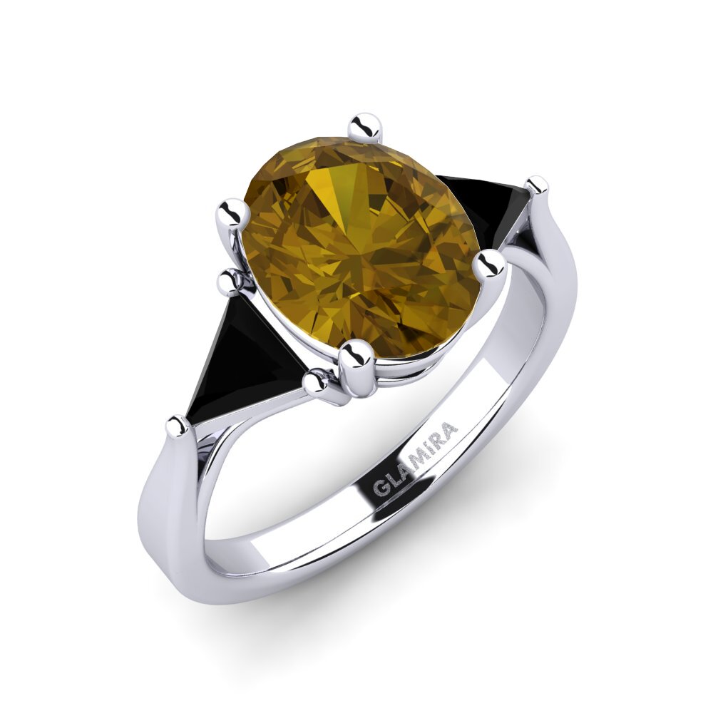 Circón Marrón Anillo de compromiso Shanifa