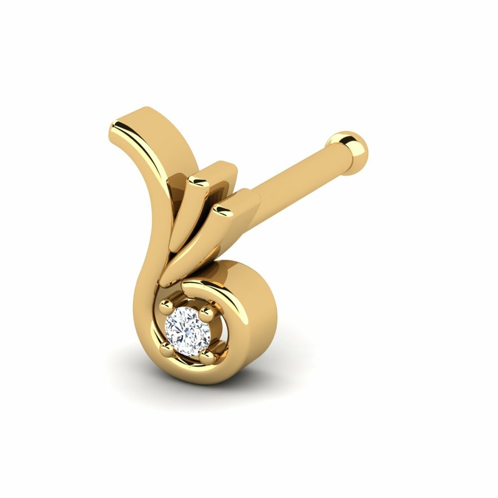 Or Jaune 18k Piercing Nez Sharie