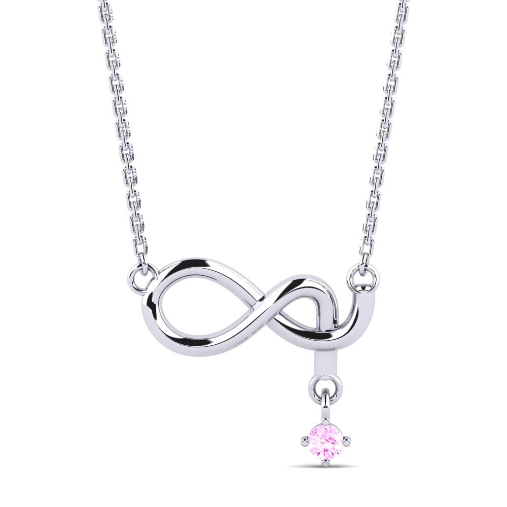 Zafiro Rosado Collar de Mujer Sharlana