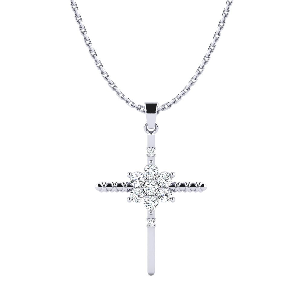 White Silver Zirconia Women's Pendant Sharleey