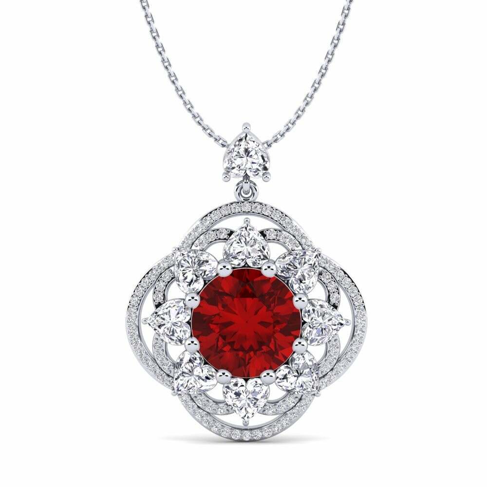 Ruby (Lab Created) Women's Pendant Sharlene