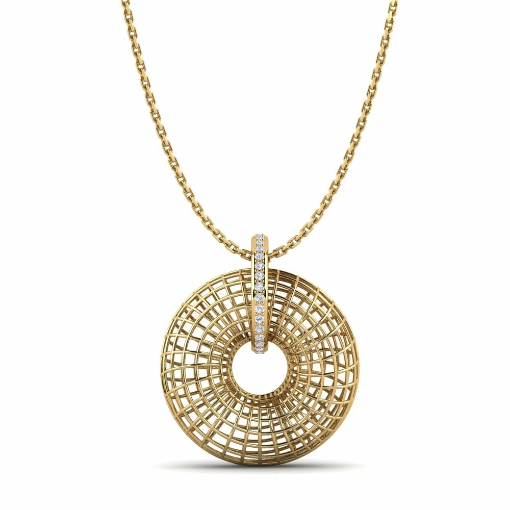 Or Jaune 14k Pendentif pour femme Sharri