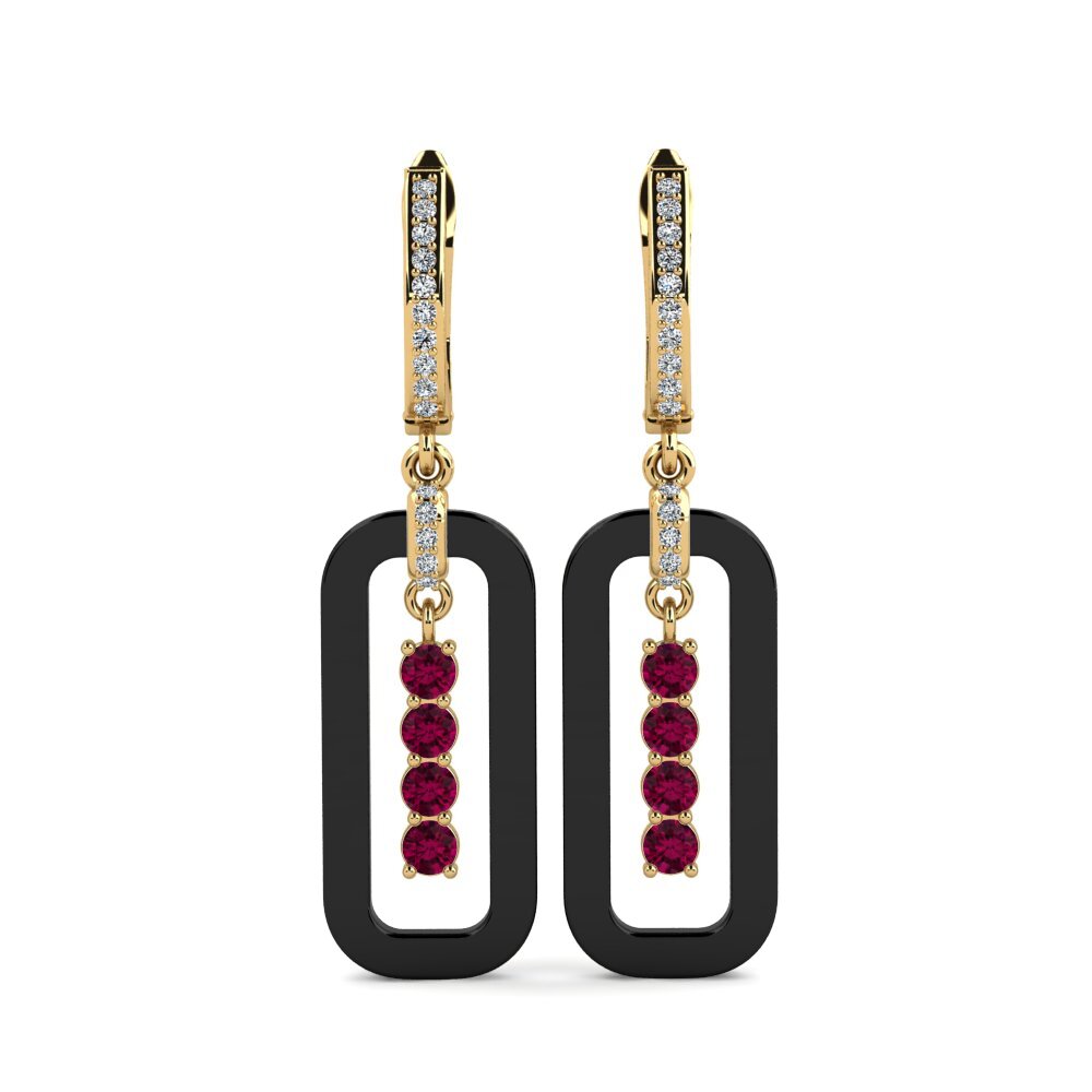 Rhodolite Garnet Women's Earring Shelton