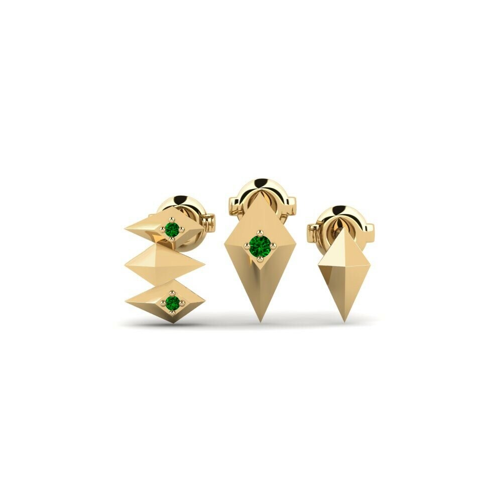 Groene Zirkoon Dames Oorbellen Shemanker - SET