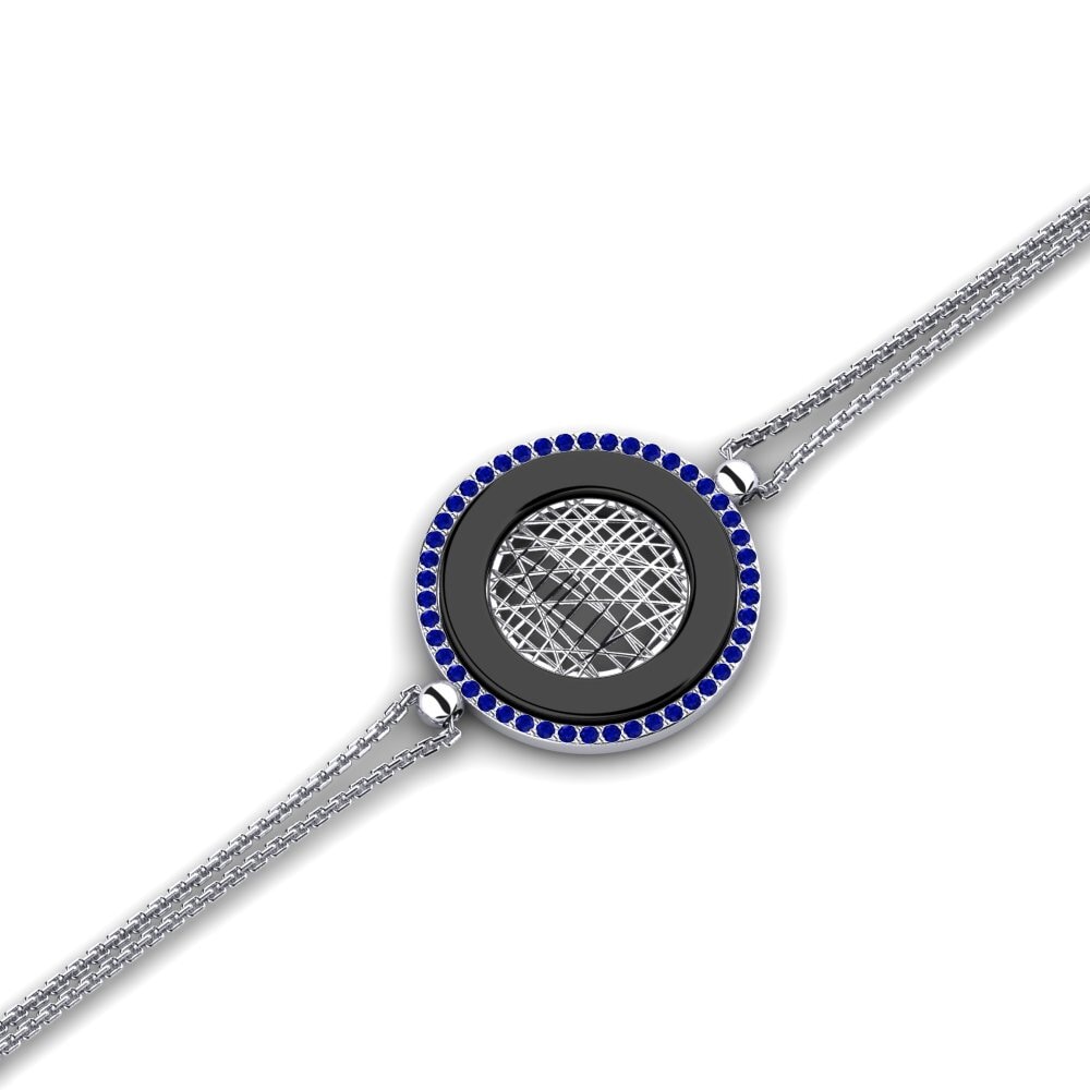 Plata 925 Zafiro Pulsera de Mujer Shenk