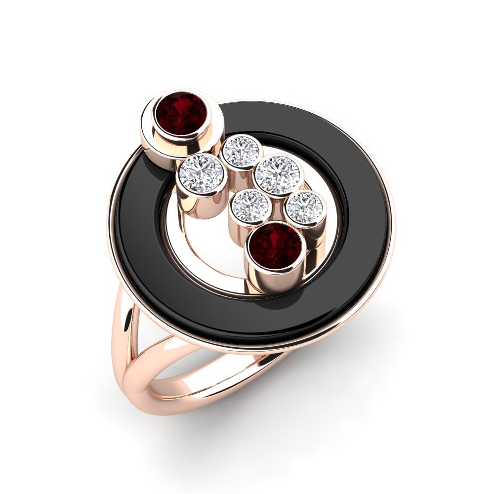 Garnet Ring Sherlyn
