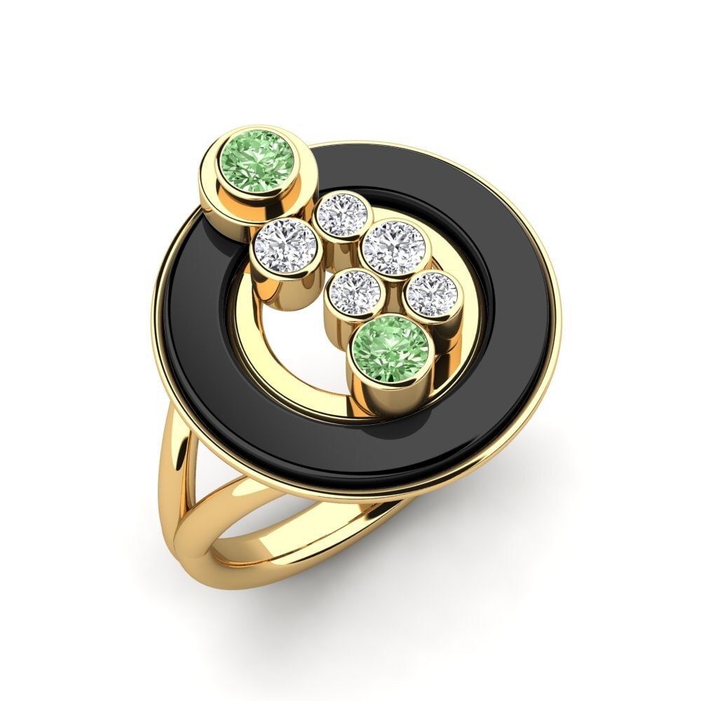 Grüner Diamant Ring Sherlyn