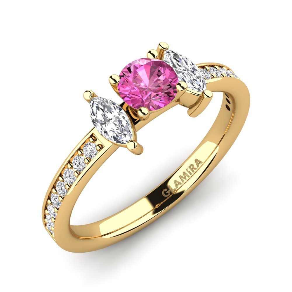 Pink Topaz Engagement Ring Sherona