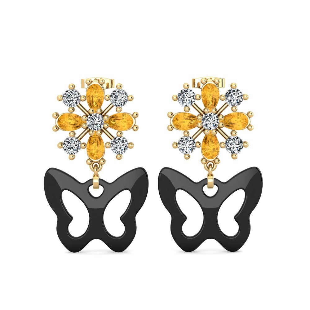Citrine Women's Earring Sheybe