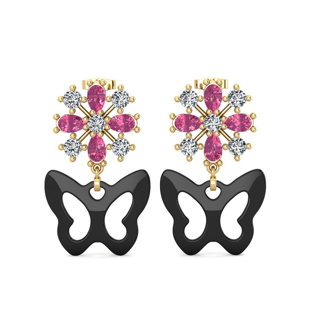 Pink Tourmaline Women's Earring Sheybe