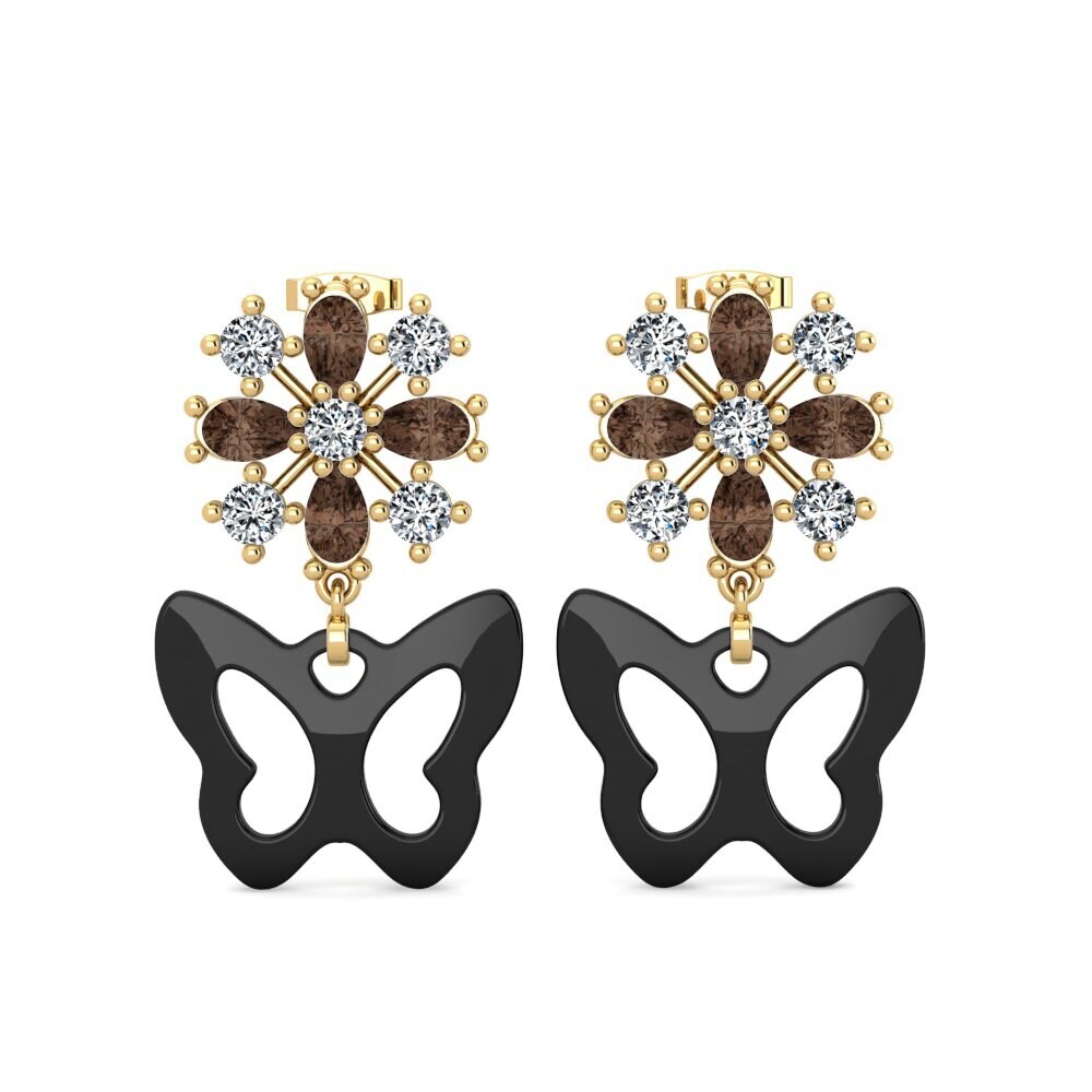 Smoky Quartz Women's Earring Sheybe