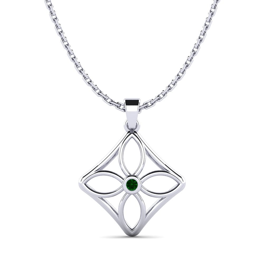 Circonita Verde Colgante de Mujer Shifra