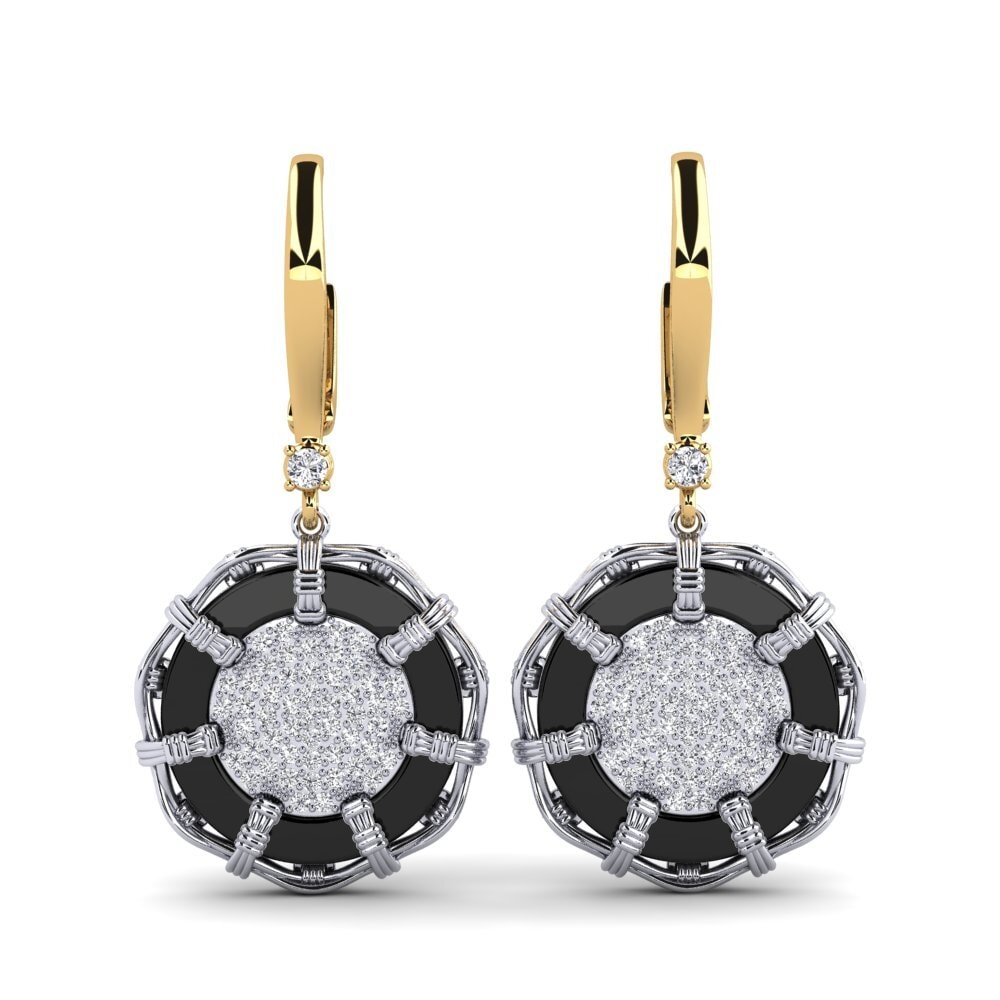 18ct Yellow & White Gold Lab Grown Diamond Women's Earring Shirkey