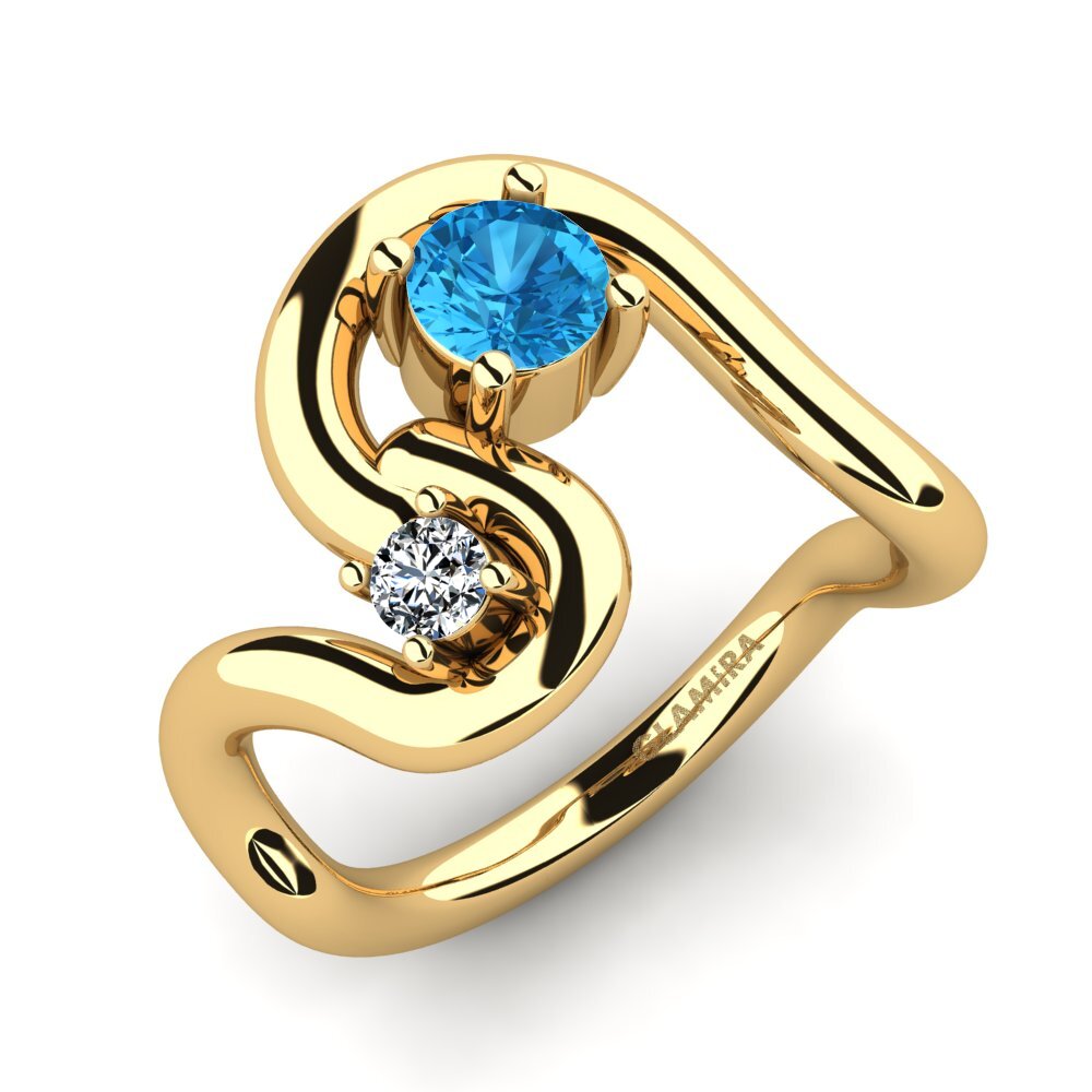 Topaze Bleue Bague Shirlette