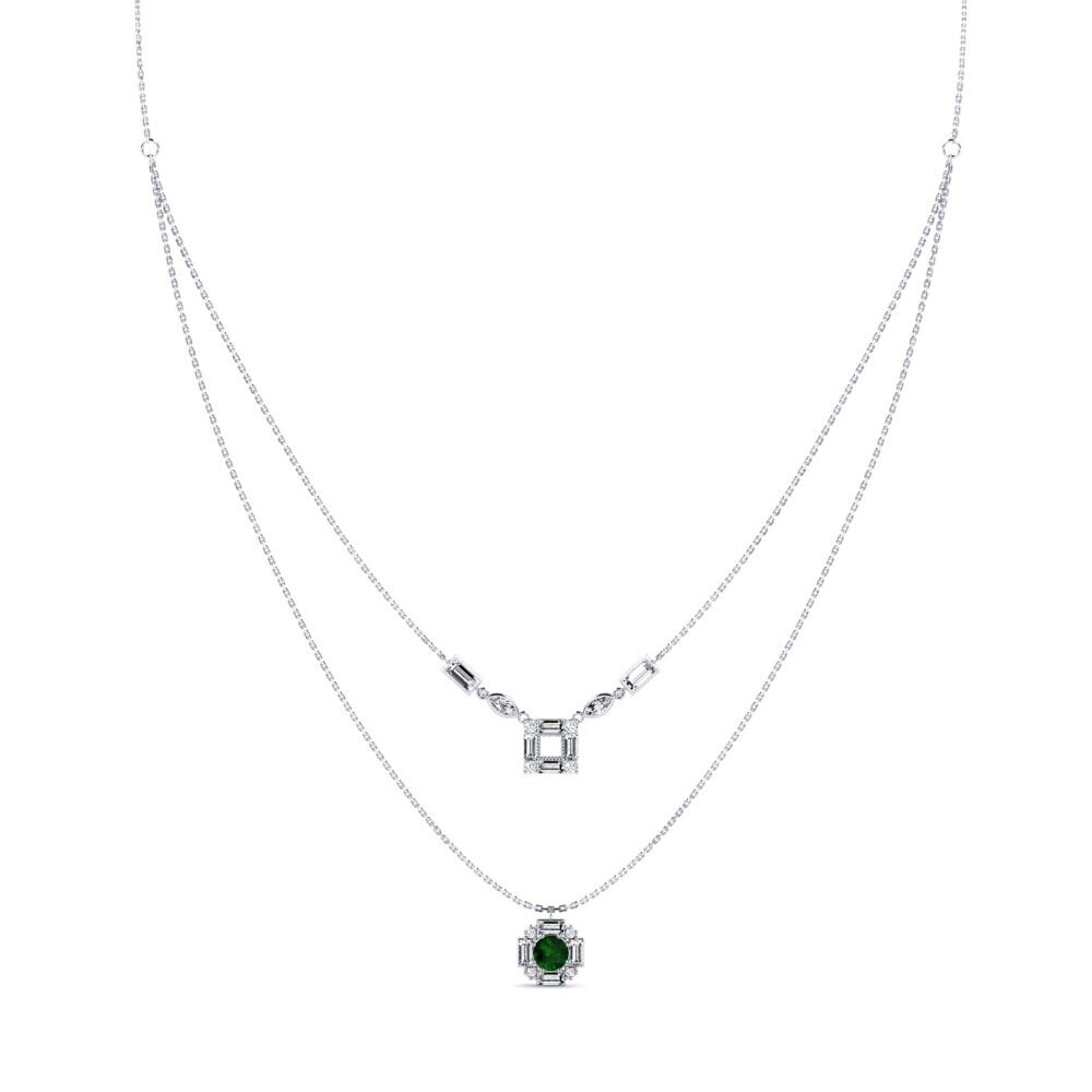 Green Tourmaline Women's Necklace Shisha