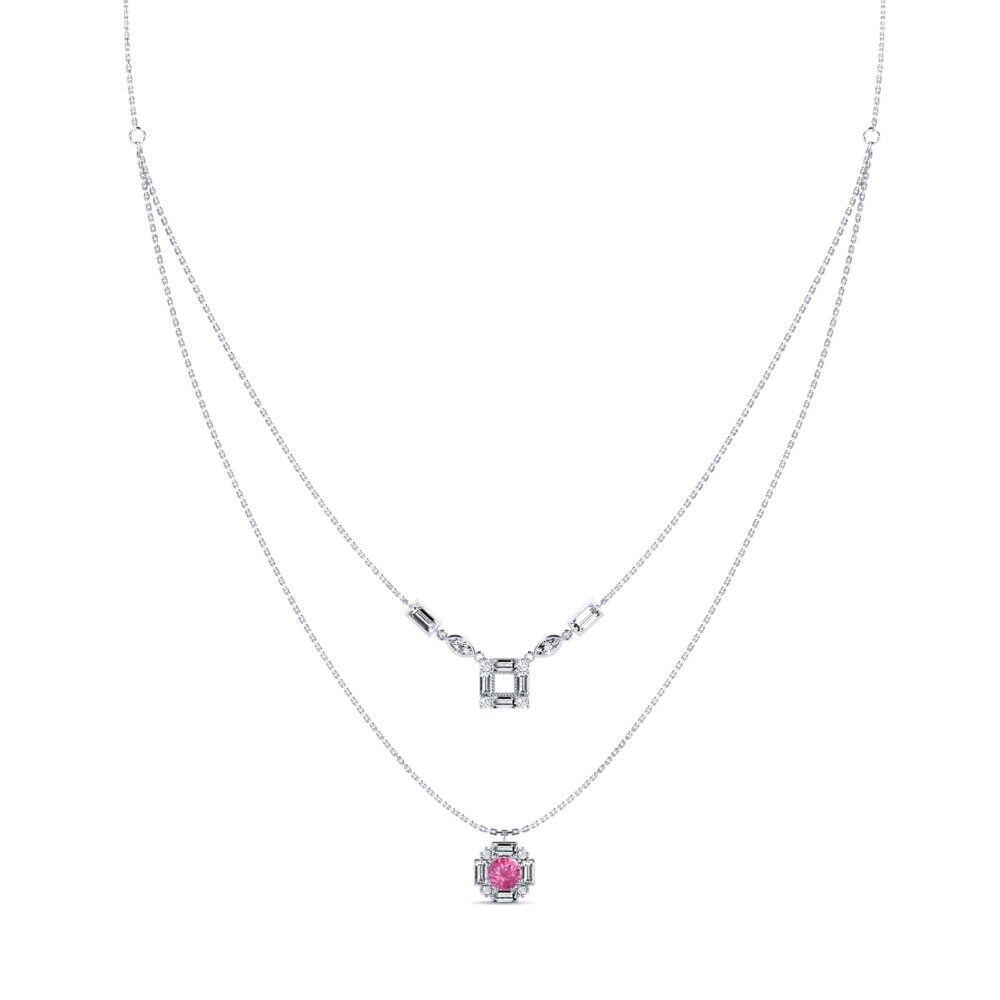 Pink Tourmaline Women's Necklace Shisha
