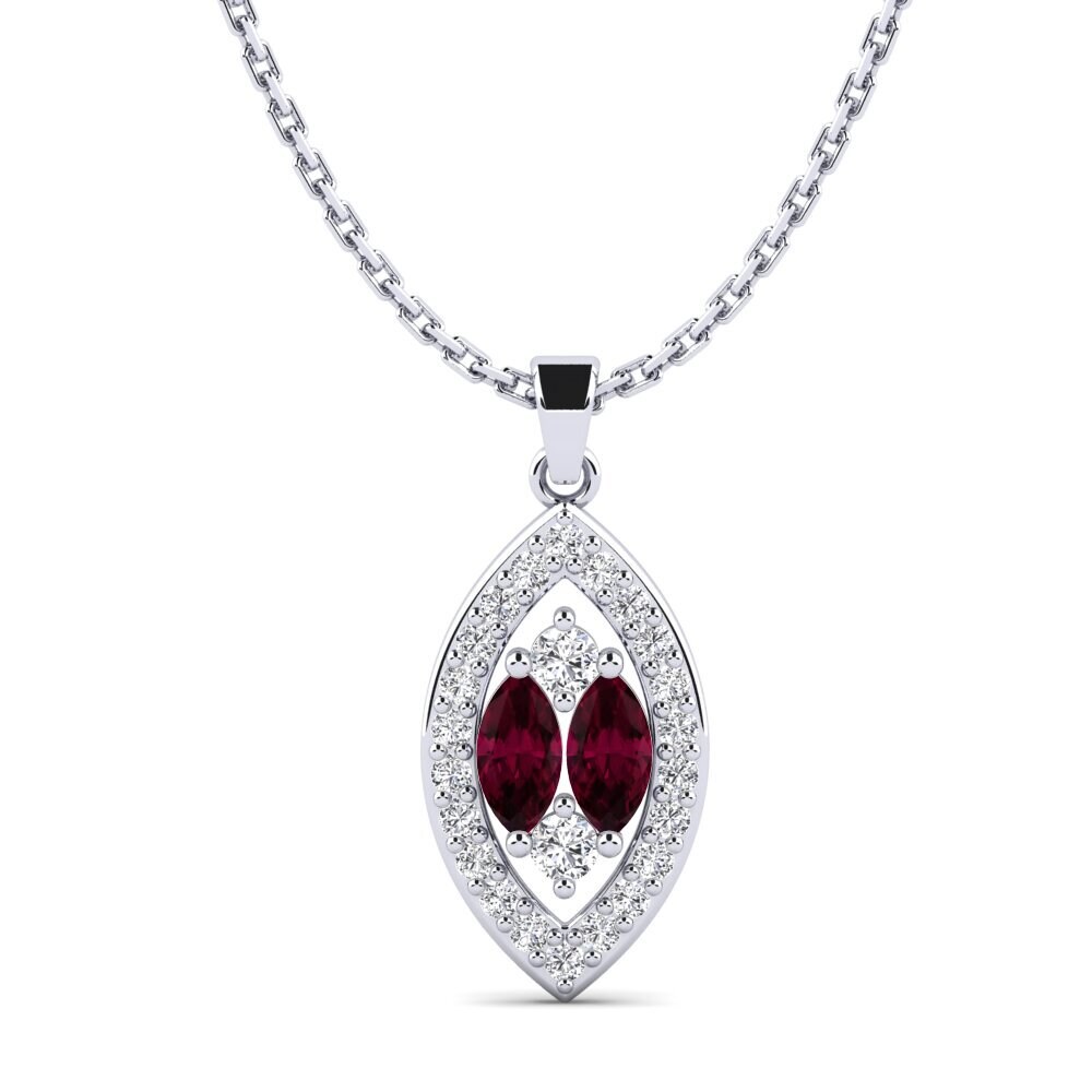 Rhodolite Garnet Women's Pendant Shkotzim
